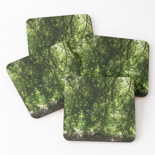 Item preview, Biophilic Leaf Curtain with Unripe Mulberries designed and sold by Georgia Mizuleva.