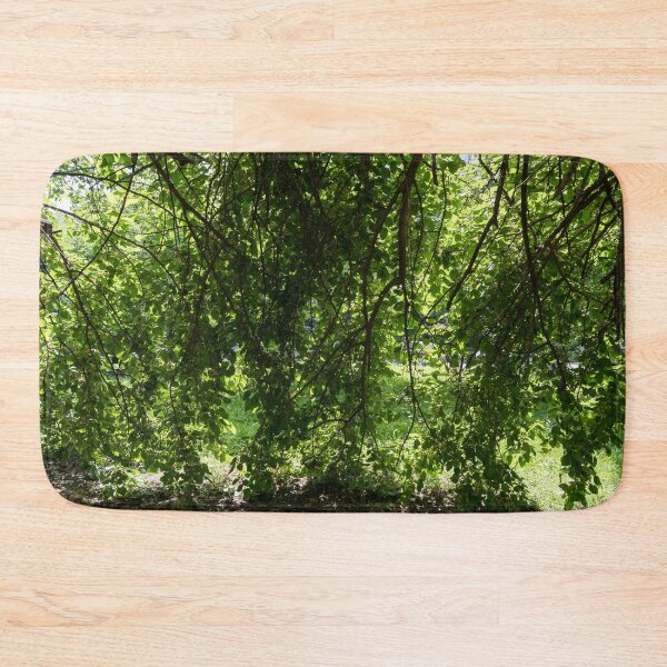 Item preview, Biophilic Leaf Curtain with Unripe Mulberries designed and sold by Georgia Mizuleva.