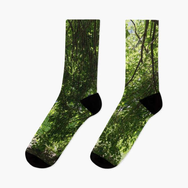 Item preview, Biophilic Leaf Curtain with Unripe Mulberries designed and sold by Georgia Mizuleva.