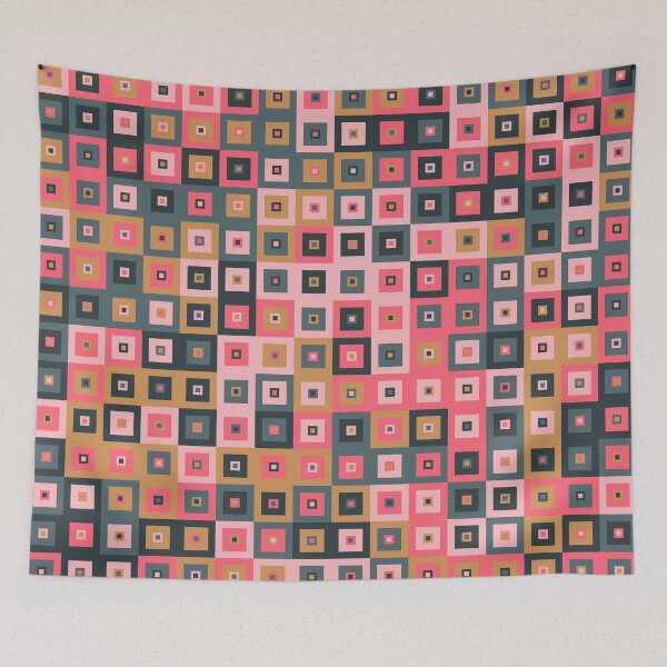 Item preview, Colorful Pixel Art Squares - Perfect and Interesting Gift for Home designed and sold by yashrid.