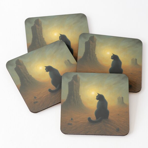 Item preview, Cat Looking on the wasteland designed and sold by Funteesy.