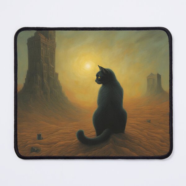 Item preview, Cat Looking on the wasteland designed and sold by Funteesy.
