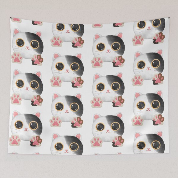 Item preview,  Kawaii cat designed and sold by Playful Strokes pom@pom.