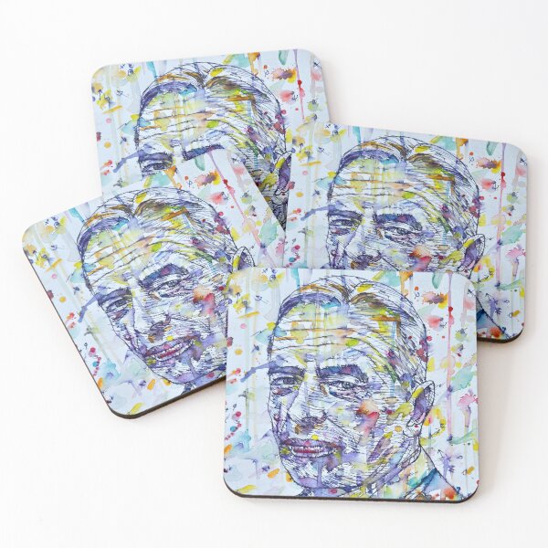 Item preview, WITOLD GOMBROWICZ watercolor and ink portrait designed and sold by lautir.