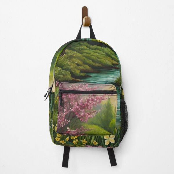 Item preview, Spring Flower River and Sunlit Tree Scene designed and sold by Hummy-studio.