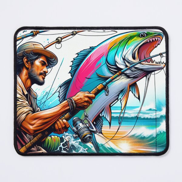 Item preview, a fisherman who caught a big fish, a boat, designed and sold by Kinia1982.