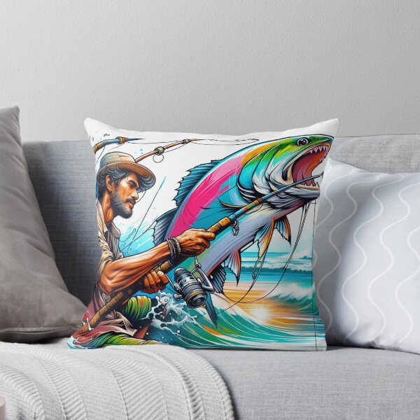 Item preview, a fisherman who caught a big fish, a boat, designed and sold by Kinia1982.