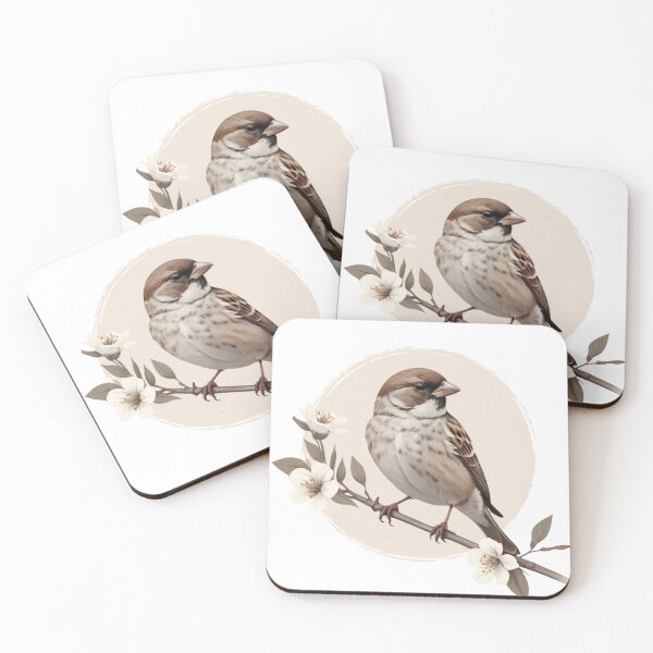 Item preview,  House Sparrow, Garden Bird, Passer domesticus, tree sparrow, backyard bird designed and sold by lagunaklein.
