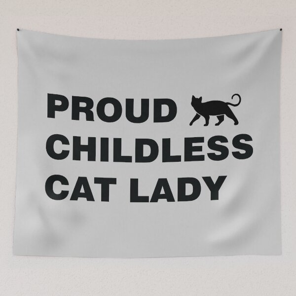 Item preview, Proud Childless Cat Lady designed and sold by sheelatewatia.