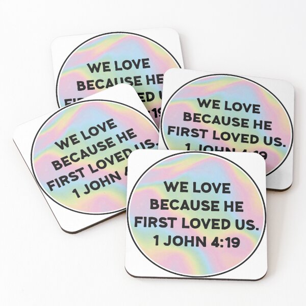 Item preview, Bible Verse 1 John 4:19 designed and sold by Wolagno.