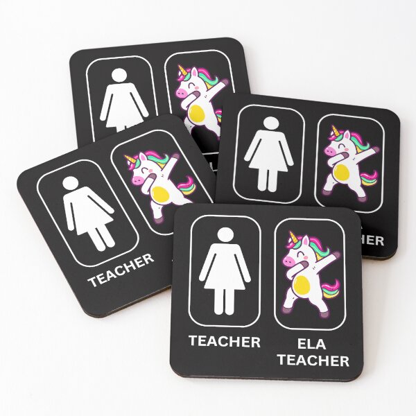 Item preview, ELA Teacher Funny Gift Dabbing Unicorn Teacher Women  designed and sold by DunuStore.