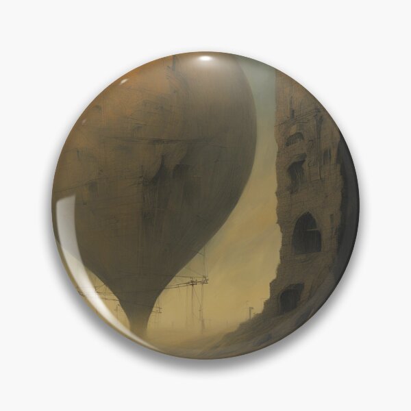 Item preview, Great baloon nearby to tower ruins designed and sold by Funteesy.