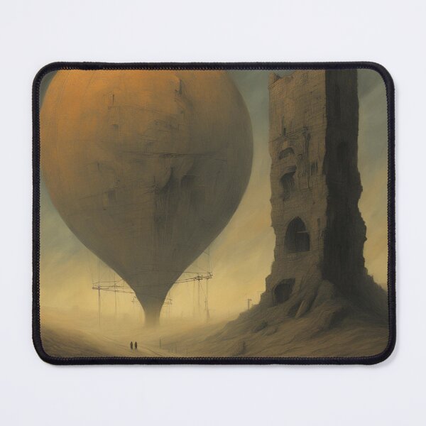Item preview, Great baloon nearby to tower ruins designed and sold by Funteesy.