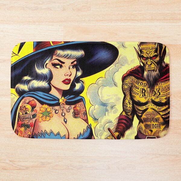Item preview, Retro Hallooween Witch designed and sold by PulpVintage.