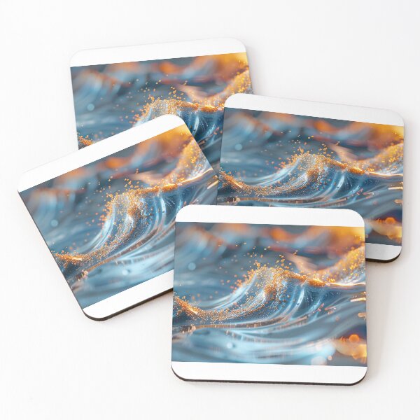 Item preview,  Gentle aqua blue waves and smooth gradients for calming and soothing backgrounds designed and sold by ArteeInnovation.