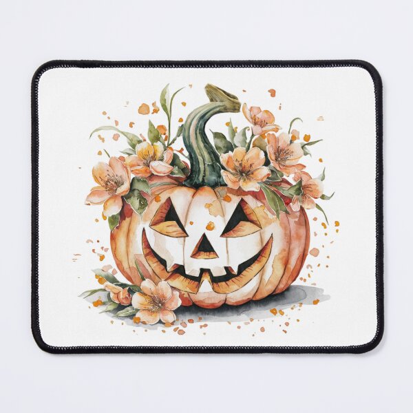 Item preview, orange flowers jack-o'-lantern designed and sold by jkrphoto.