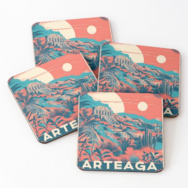 Item preview, Arteaga Coahuila Mexico Magic Town Vintage Travel Tourism  designed and sold by TravelersGems.