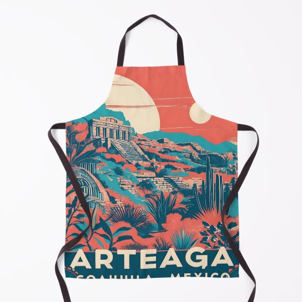 Item preview, Arteaga Coahuila Mexico Magic Town Vintage Travel Tourism  designed and sold by TravelersGems.