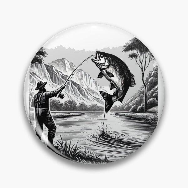 Item preview, angler catching a fish designed and sold by Kinia1982.