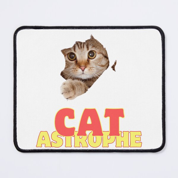 Item preview, Cat Astrophe - Cat in Hole with Fun Design and 3D Effect designed and sold by tuschollos.