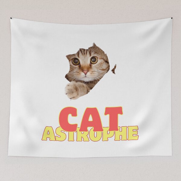 Item preview, Cat Astrophe - Cat in Hole with Fun Design and 3D Effect designed and sold by tuschollos.