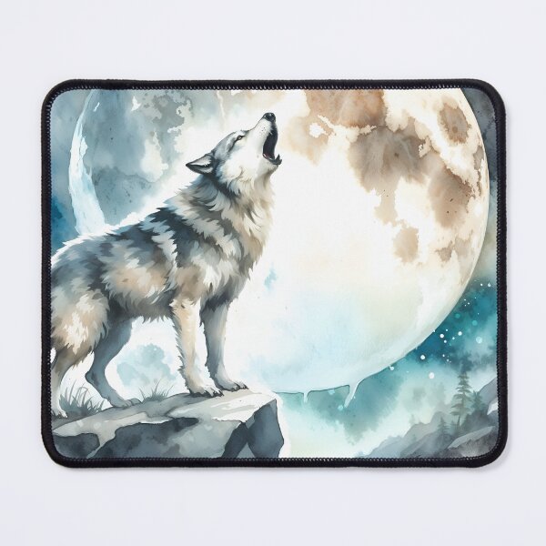 Item preview, Wolf Howling designed and sold by RubisLeaf.