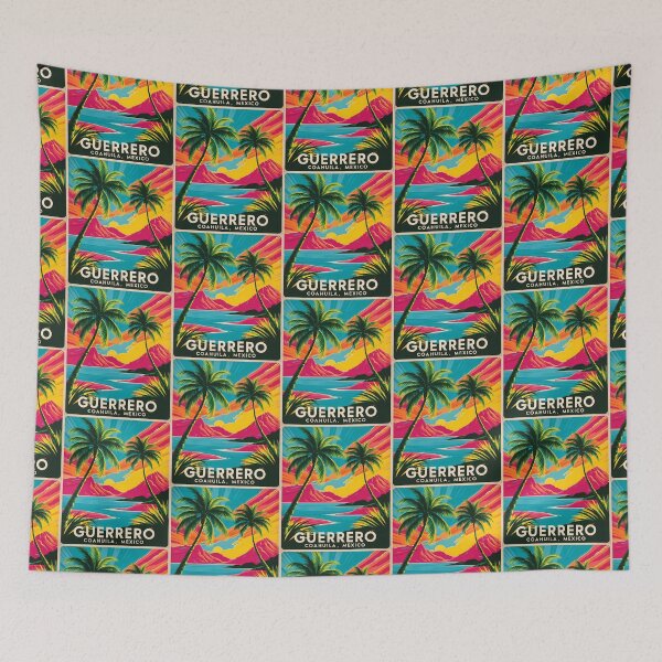 Item preview, Guerrero Coahuila Mexico Magic Town Vintage Travel Tourism designed and sold by TravelersGems.