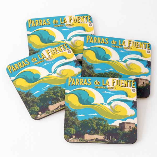 Item preview, Parras de la Fuente Coahuila Magic Town Vintage Watercolor Travel Tourism Poster  designed and sold by TravelersGems.