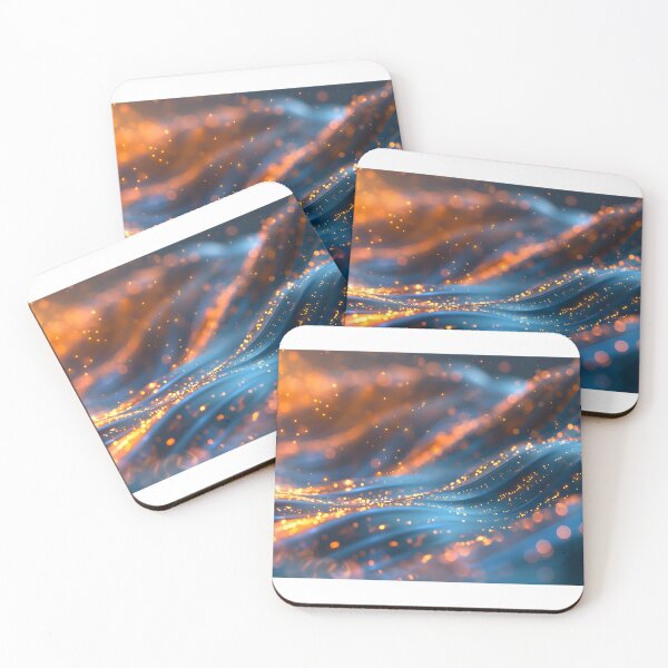 Item preview,  Gentle aqua blue waves and smooth gradients for calming and soothing backgrounds designed and sold by ArteeInnovation.