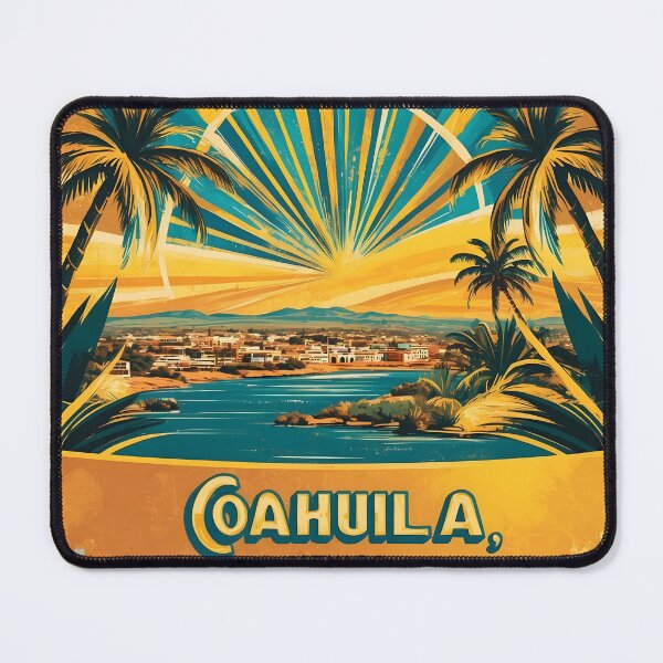 Item preview, Candela Coahuila Magic Town Vintage Watercolor Travel Tourism Poster  designed and sold by TravelersGems.