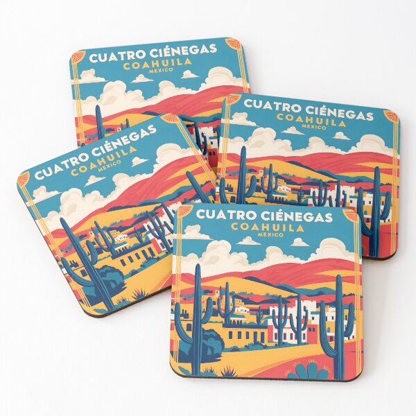 Item preview, Cuatro Cienegas Coahuila Mexico Magic Town Vintage Travel Tourism designed and sold by TravelersGems.