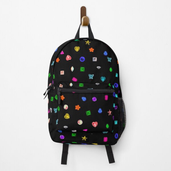 Item preview, Colorful Gemstone Pattern: Black Backing designed and sold by Parasocialite.