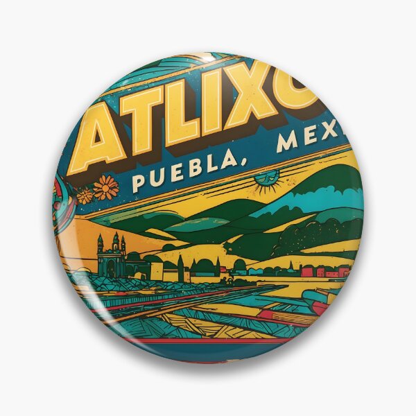 Item preview, Atlixco Puebla Mexico Magic Town Vintage Travel Tourism designed and sold by TravelersGems.