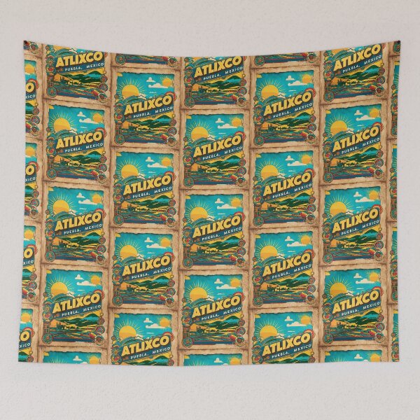 Item preview, Atlixco Puebla Mexico Magic Town Vintage Travel Tourism designed and sold by TravelersGems.