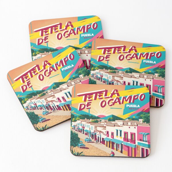 Item preview, Tetela de Ocampo Puebla Mexico Magic Town Vintage Travel Tourism designed and sold by TravelersGems.