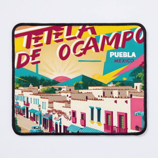 Item preview, Tetela de Ocampo Puebla Mexico Magic Town Vintage Travel Tourism designed and sold by TravelersGems.