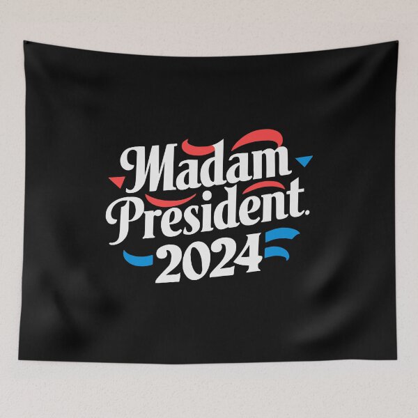 Item preview, Madam President Kamala Harris Hillary Clinton 2024 US presidential election designed and sold by w1ckerman.