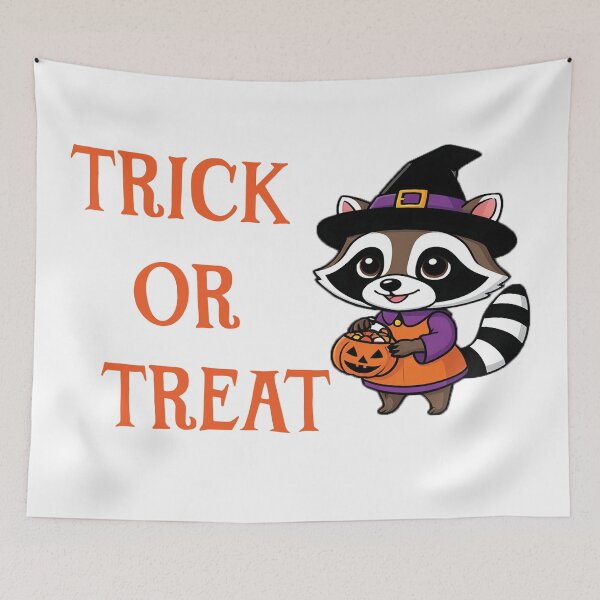 Item preview, Cute Raccoon Halloween Trick-or-Treating Bucket #1 designed and sold by Sensepiphoria.
