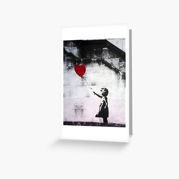 Aperçu de l'œuvre Banksy Graffiti - Fille avec un ballon rouge, Street art créée et vendue par InnaPo ⭐⭐⭐⭐⭐.