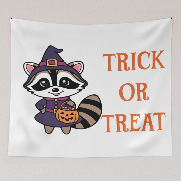 Item preview, Cute Raccoon Halloween Trick-or-Treating Bucket! #2 designed and sold by Sensepiphoria.