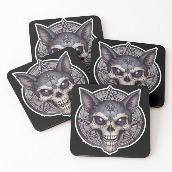 Item preview, Gothic cat skull pentagram designed and sold by Mr-Feniks-55.