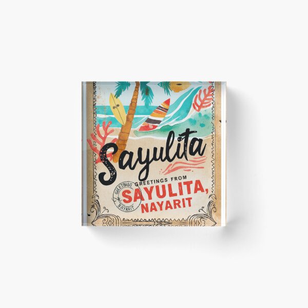 Item preview, Sayulita Nayarit Mexico Magic Town Postcard Vintage Travel designed and sold by TravelPostcardGems.