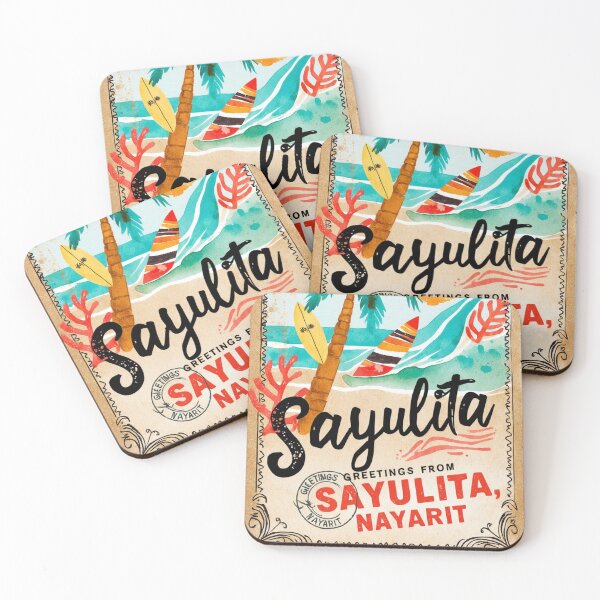 Item preview, Sayulita Nayarit Mexico Magic Town Postcard Vintage Travel designed and sold by TravelPostcardGems.