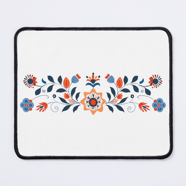 Item preview, Scandinavian-inspired folk art blue and red designed and sold by xiao xuans.