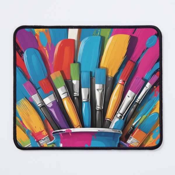 Item preview, Colorful Fun Paintbrushes and Paint Design designed and sold by LemonHorse.