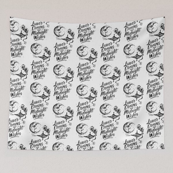 Item preview, lunar dreams and midnight wishes_vintage graphic designed and sold by FORPOTATOPARTY.