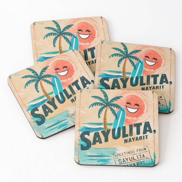 Item preview, Sayulita Nayarit Mexico Magic Town Postcard Vintage Travel designed and sold by TravelPostcardGems.