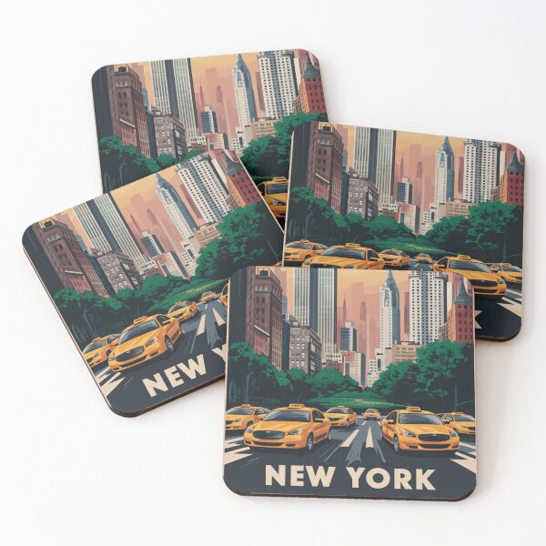 Item preview, New York Vintage Travel Poster designed and sold by TravelerRat.