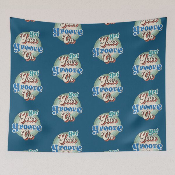 Item preview, 'Get your groove on' retro design typography designed and sold by trepiu.
