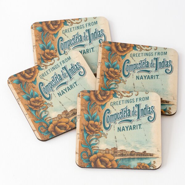 Item preview, Compostela de Indias Nayarit Mexico Magic Town Postcard Vintage Travel designed and sold by TravelPostcardGems.